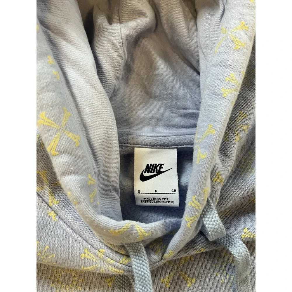 Nike FJ1635 Sportswear Club Fleece Monogram Hoodie Men's S Cobalt Light‎ Blue